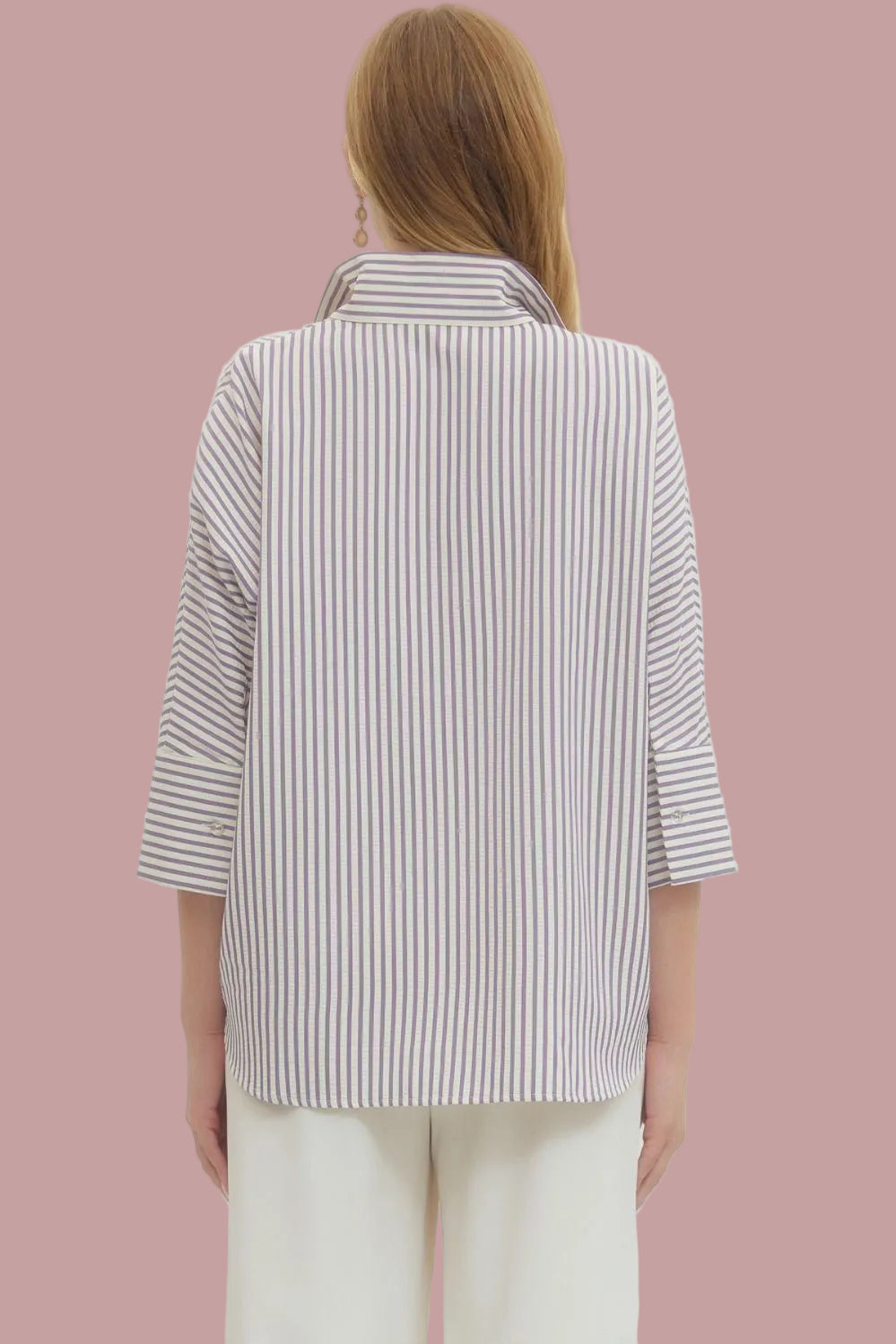 Lavender Breeze Stripe Top