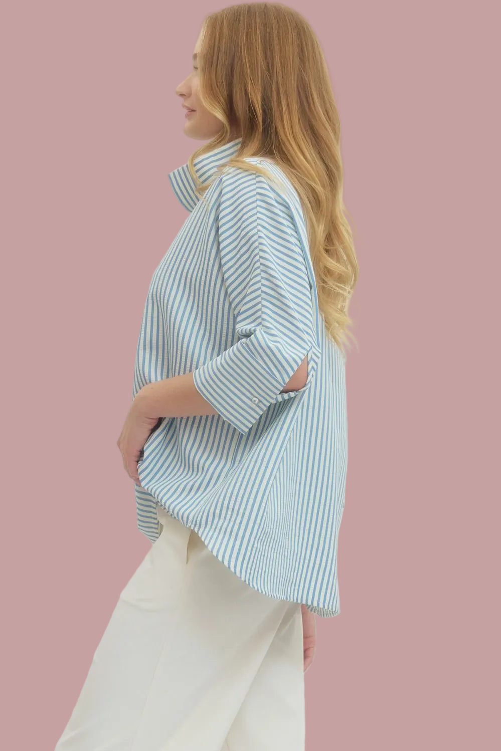Blue Breeze Stripe Top