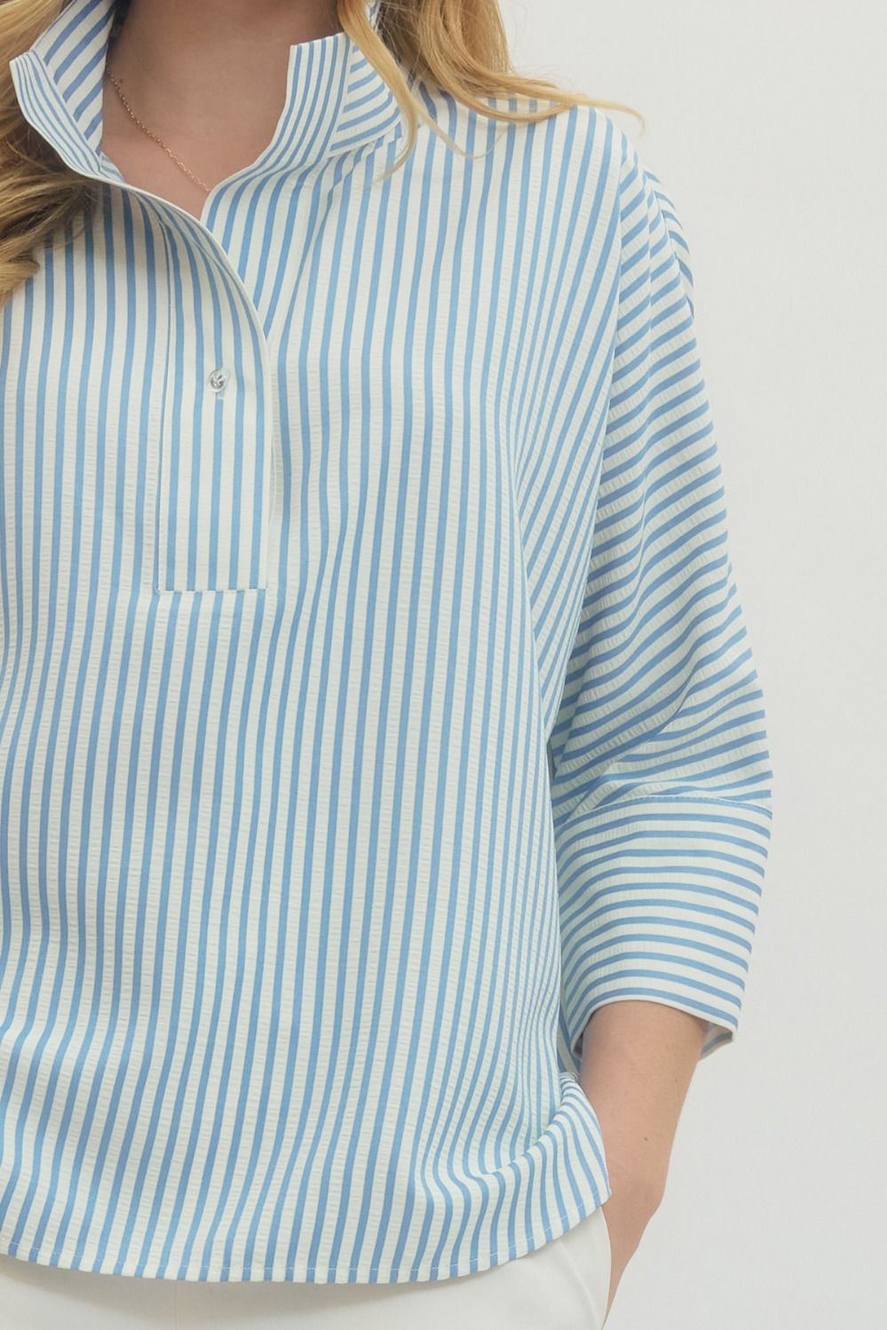 Blue Breeze Stripe Top