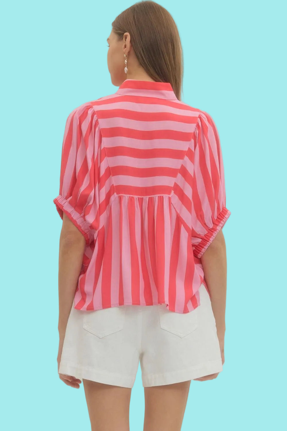 Spicy Pink Stripe Top