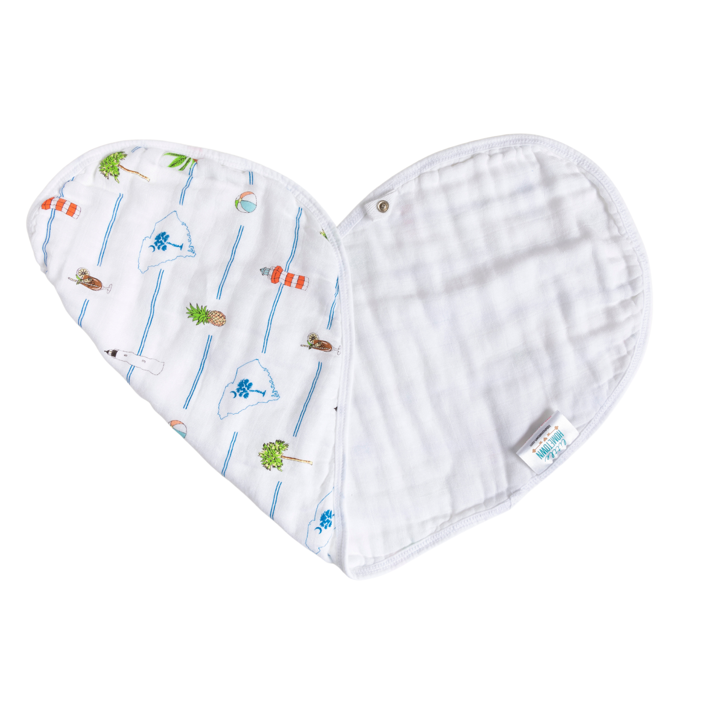 South Carolina 2-in-1 Burp Cloth and Bib Unisex