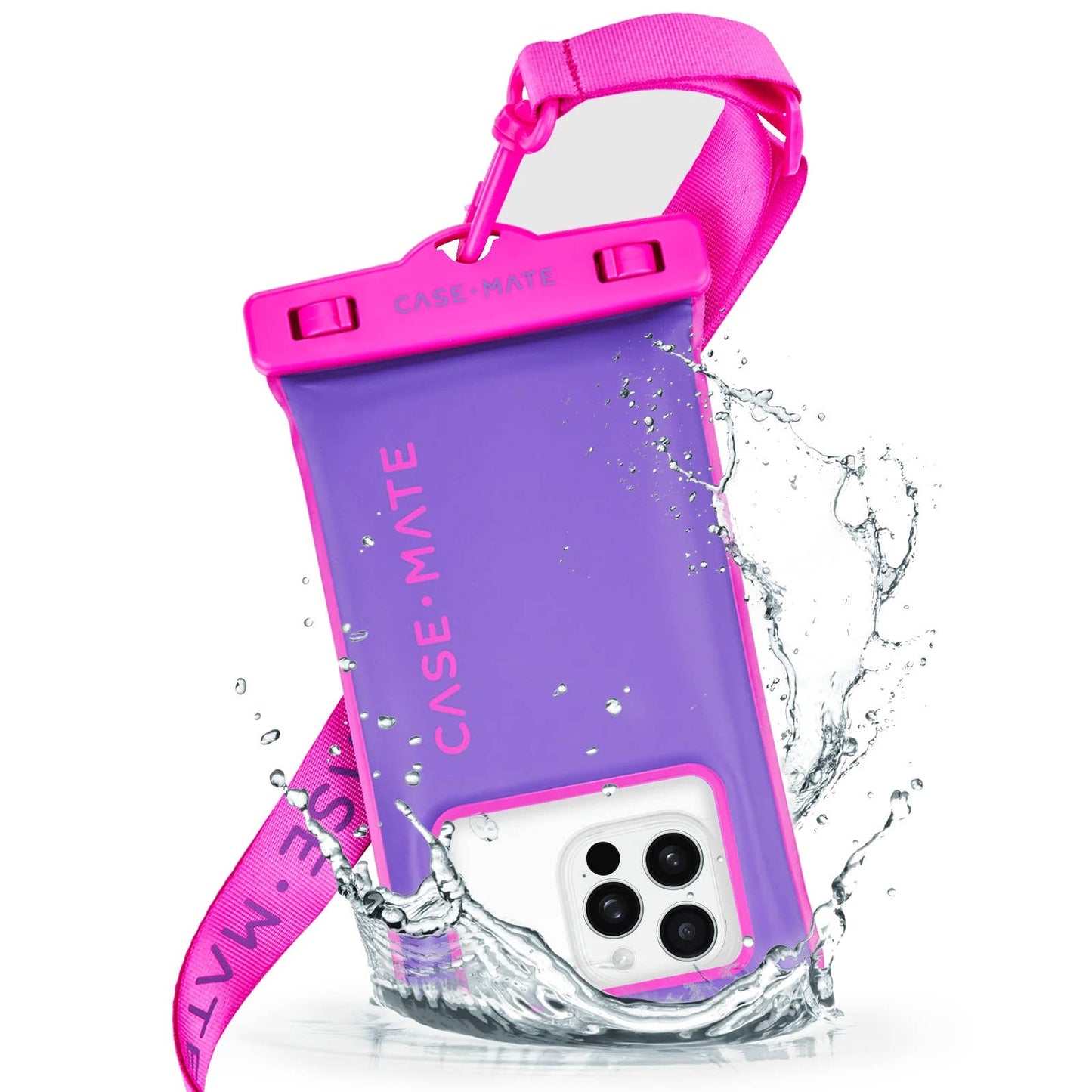 Case-Mate Waterproof Floating Phone Pouch: Purple Paradise