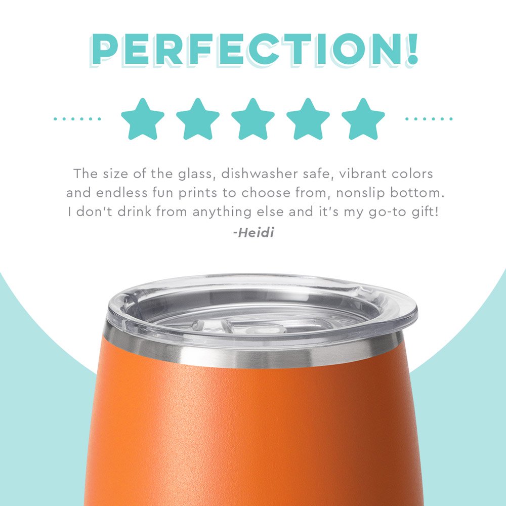 Orange Wine Swig Tumbler 12 oz
