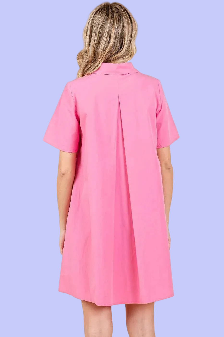 Azalea Pink Poplin Dress