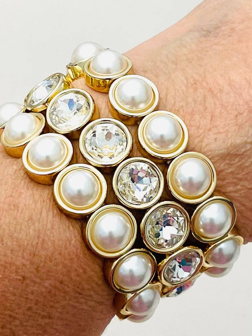 Pearl Layering Faux Pearl Bracelet